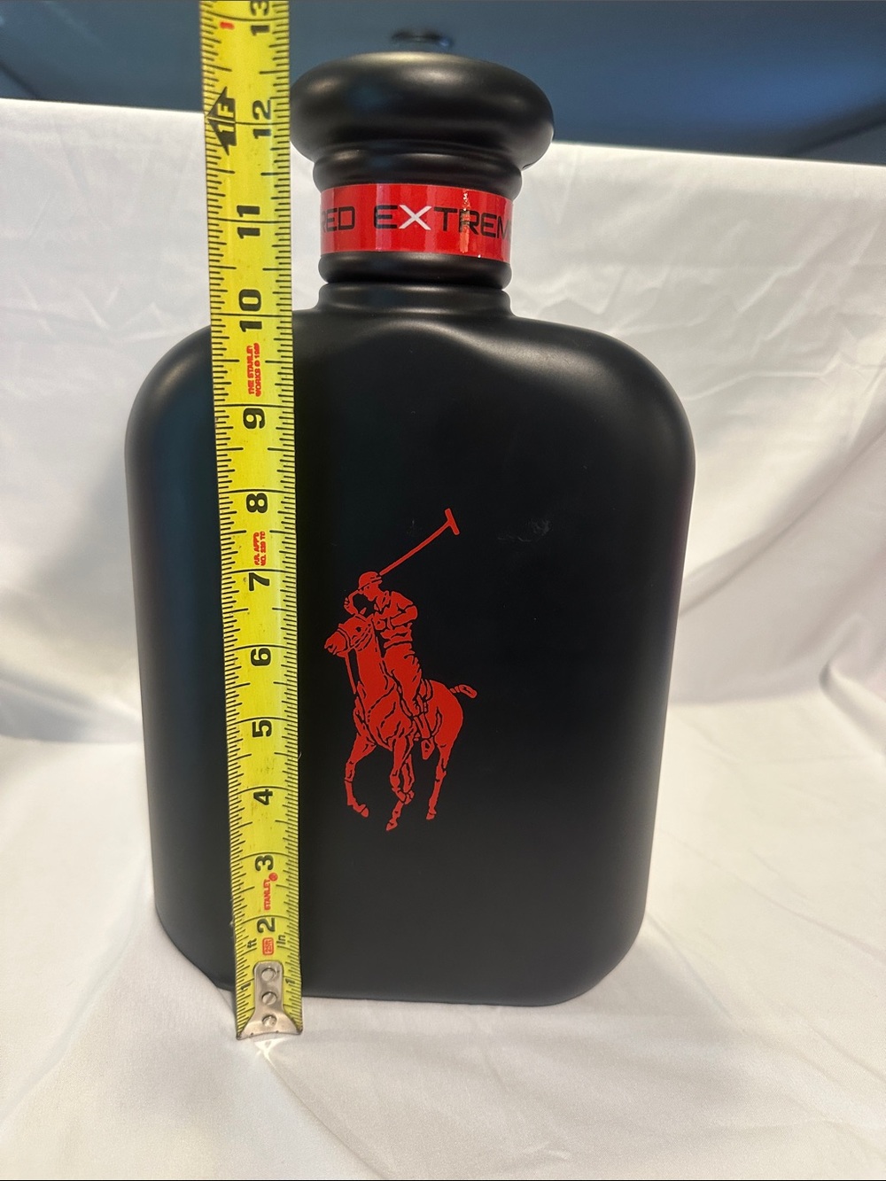 Polo by Ralph Lauren Matte Black Vase with Red Polo Logo